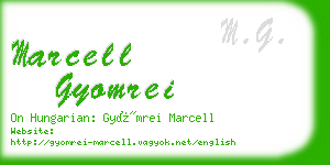 marcell gyomrei business card